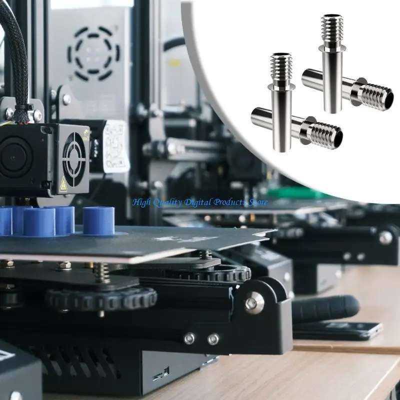 

U2JE 4pcs Гладкая нержавеющая сталь горячая термоусобная трубка для Ender3neo -печать тепловые пробирки легко установить