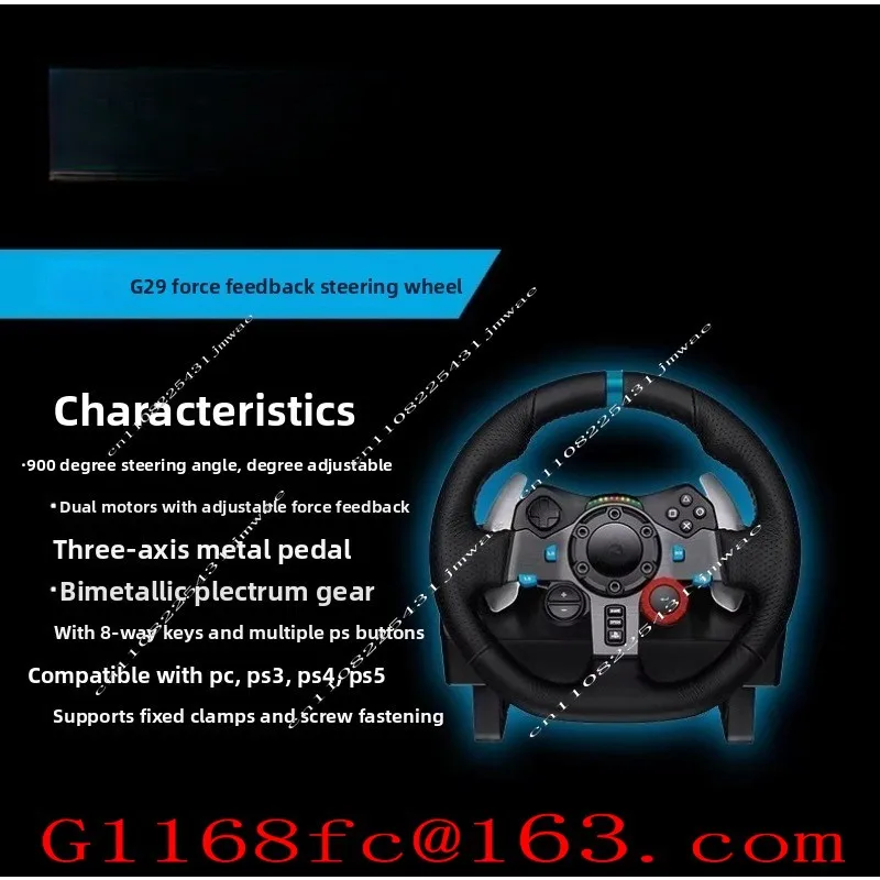 Suitable for PS5 and PC Steering Wheel PS5 Game Controller G29 /G923 Driving Power Gaming Steering Wheel Brand New