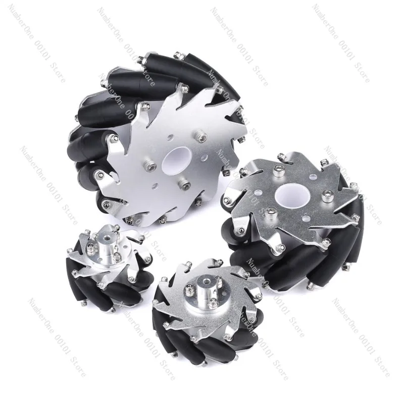4Pcs 60mm 75mm 100mm 127mm Mecanum Wheel Metal Robot Omni Directional Wheels for DIY Chassis Drift Car