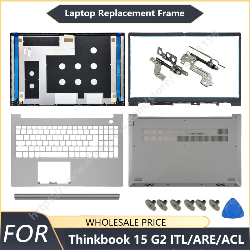 

NEW For Lenovo Thinkbook 15 G2 ITL / ACL / ARE / ACL / LCD Back Cover Front Bezel Palrmest Lower Bottom Case Hinges