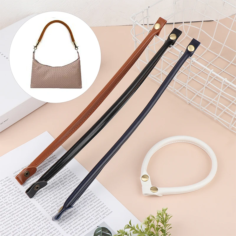 40cm PU Leather Short Bag Strap Destacável Bolsas Handle Shoulder Bag Purse Strap DIY Substituição Bag Belt Band Bag Acessório