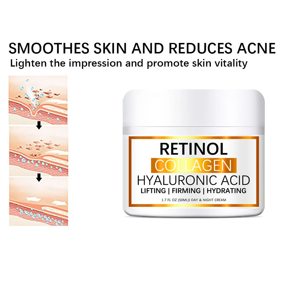 Hyaluronic Acid Retinol Collagen Face Cream Firming Creams Moisturizing Brightening Face Creams Beauty Facial Skin Care Products