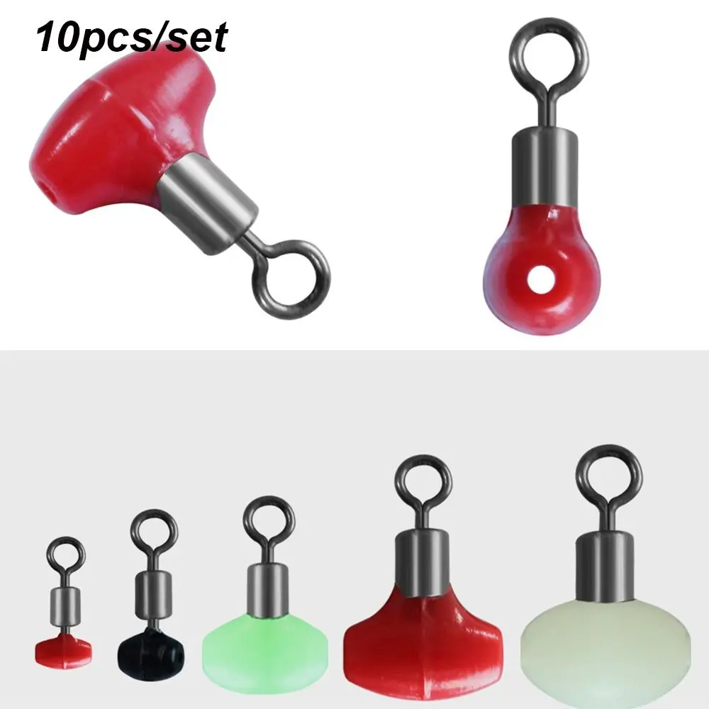 10PCS/Bag Multiple Size Fishing Swivels Connect Zig Pulley Clip Slider Beads Fast Link Line Rigs Running Ledger Tackle Accessory