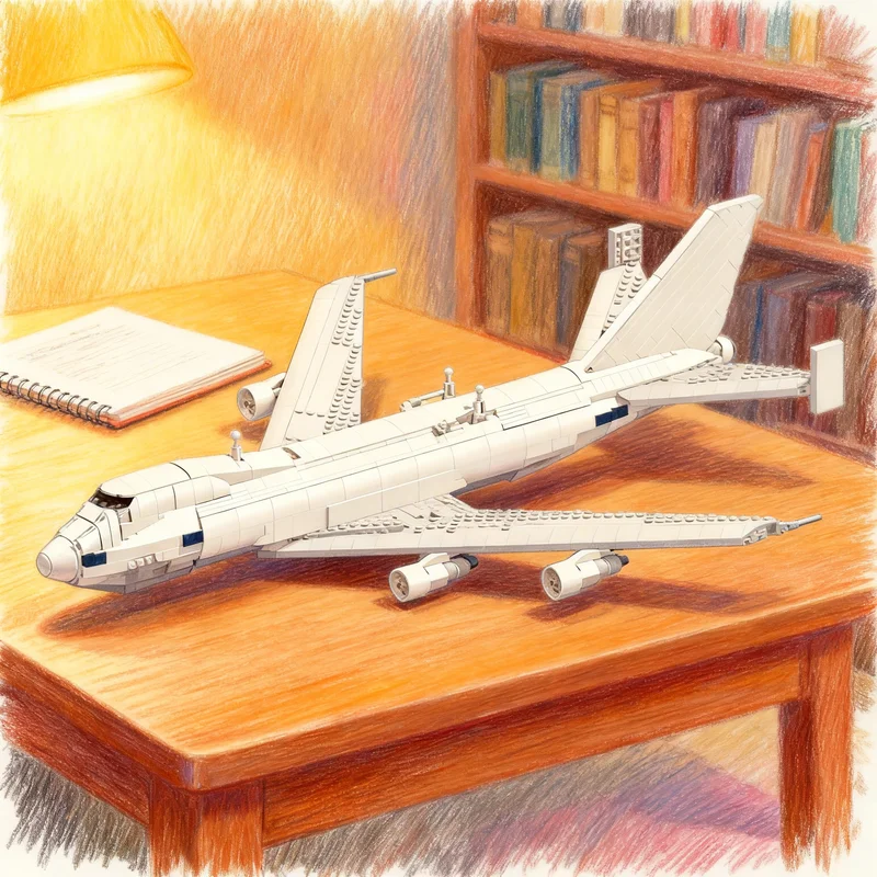 

2477pcs MOC Horizontal And Vertical Stabilizer Mod For 747 Icons Model Building Blocks DIY Creative Gift Display Decor Premium