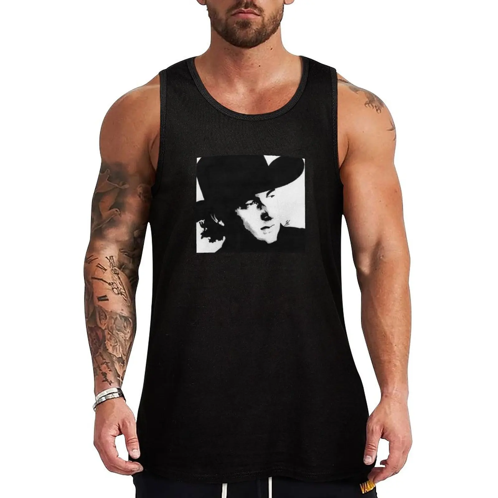 Lee Kernaghan Negative Shapes Tank Top Men sleeveless tee fitness clothing for men