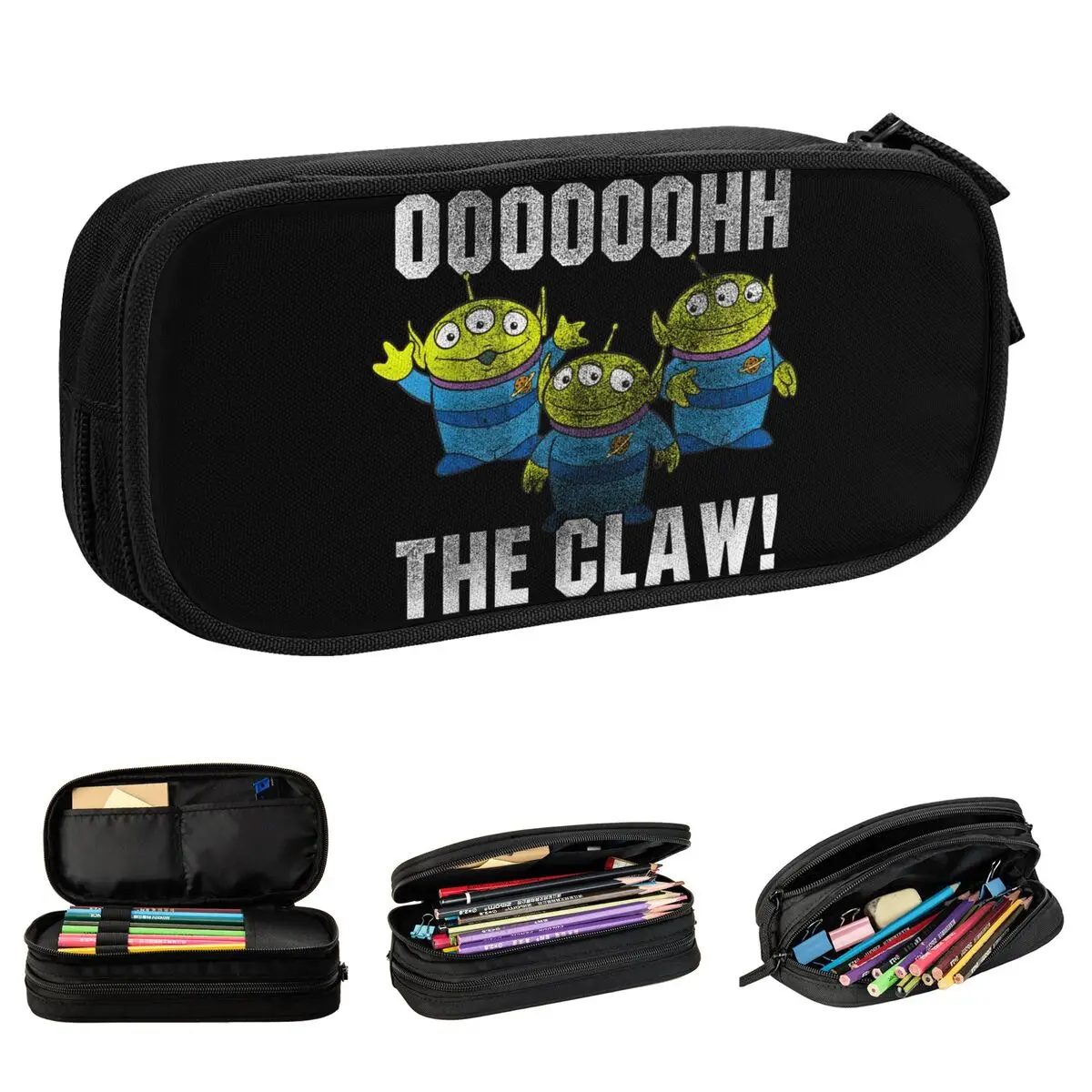 Toy Story Alien Oooooh The Claw Pencil Case Pen Bag Student Big Capacity School Supplies Cosmetic Pencilcases