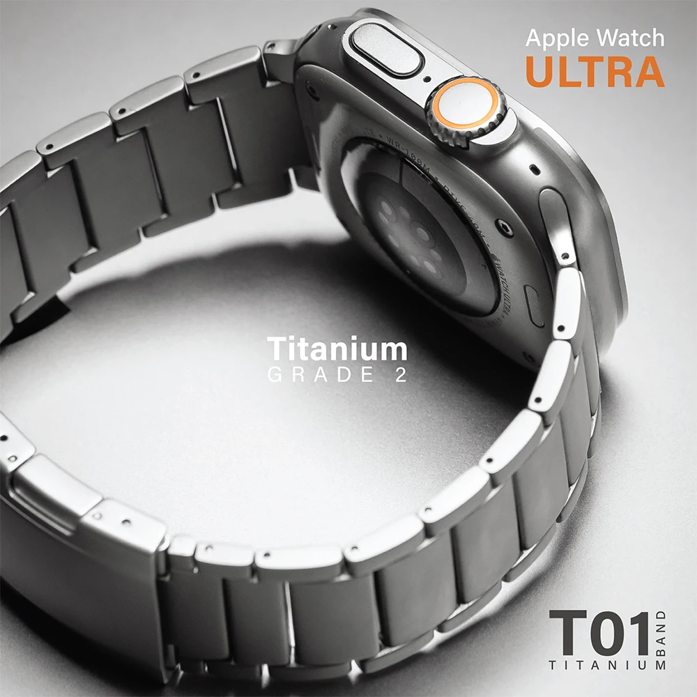 Ultra 2 49mm Titanium Band for Apple Watch Strap 49mm 45mm 44mm 42mm Luxury Bracelet for IWatch Series 9 8 7 6 5 4 Se 3 2 Correa