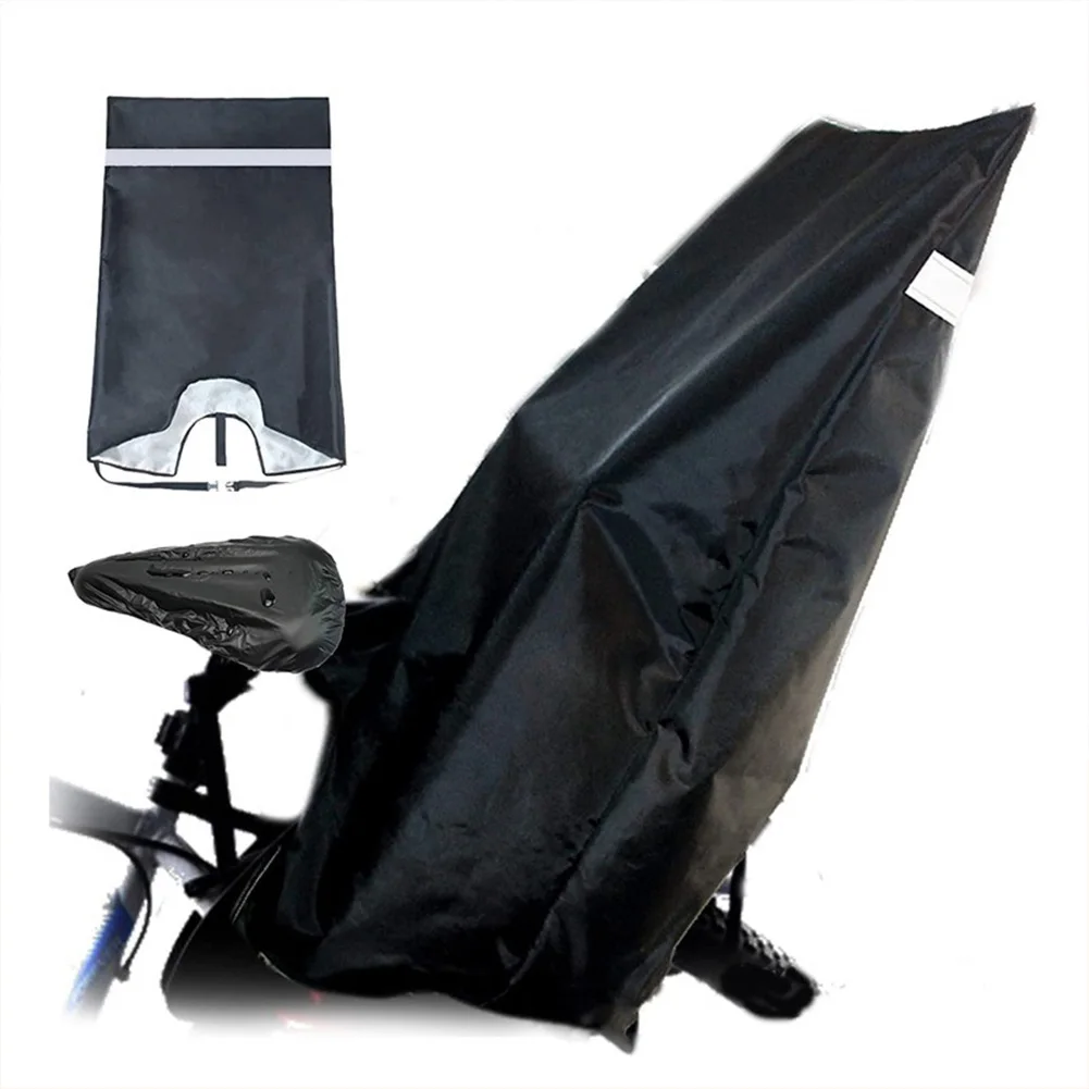 

Bicycle Rear Children Seat Cushion Cover Rain & Wind Protection Lightweight Foldable Waterproof Summer Saddle Cover For Bikes