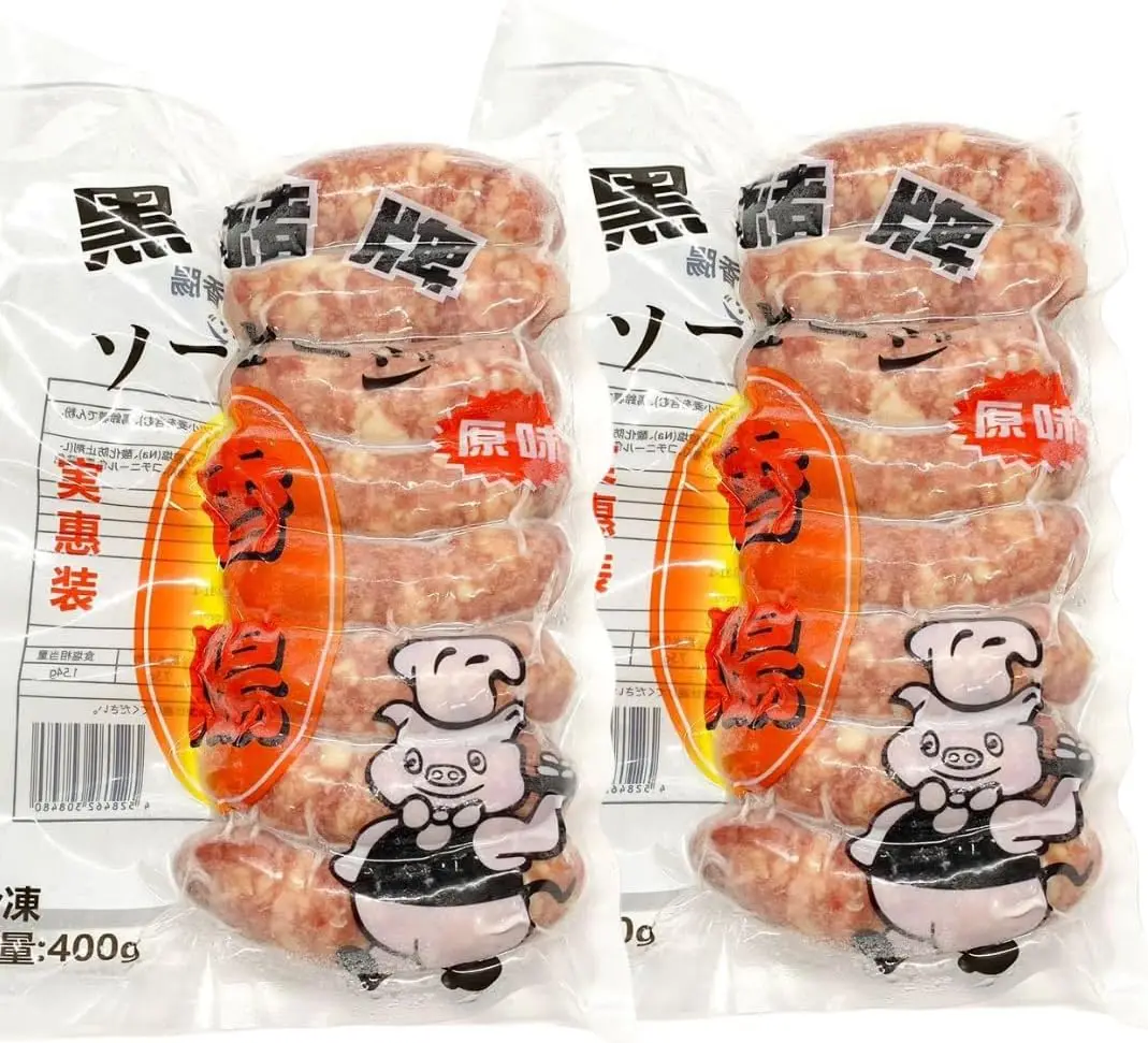 黒猪牌 ソーセージ【 400g ×2点 セット】実恵装 台湾香腸 台湾 ソーセージ 腸詰 台湾 風味 屋台 定番 冷凍