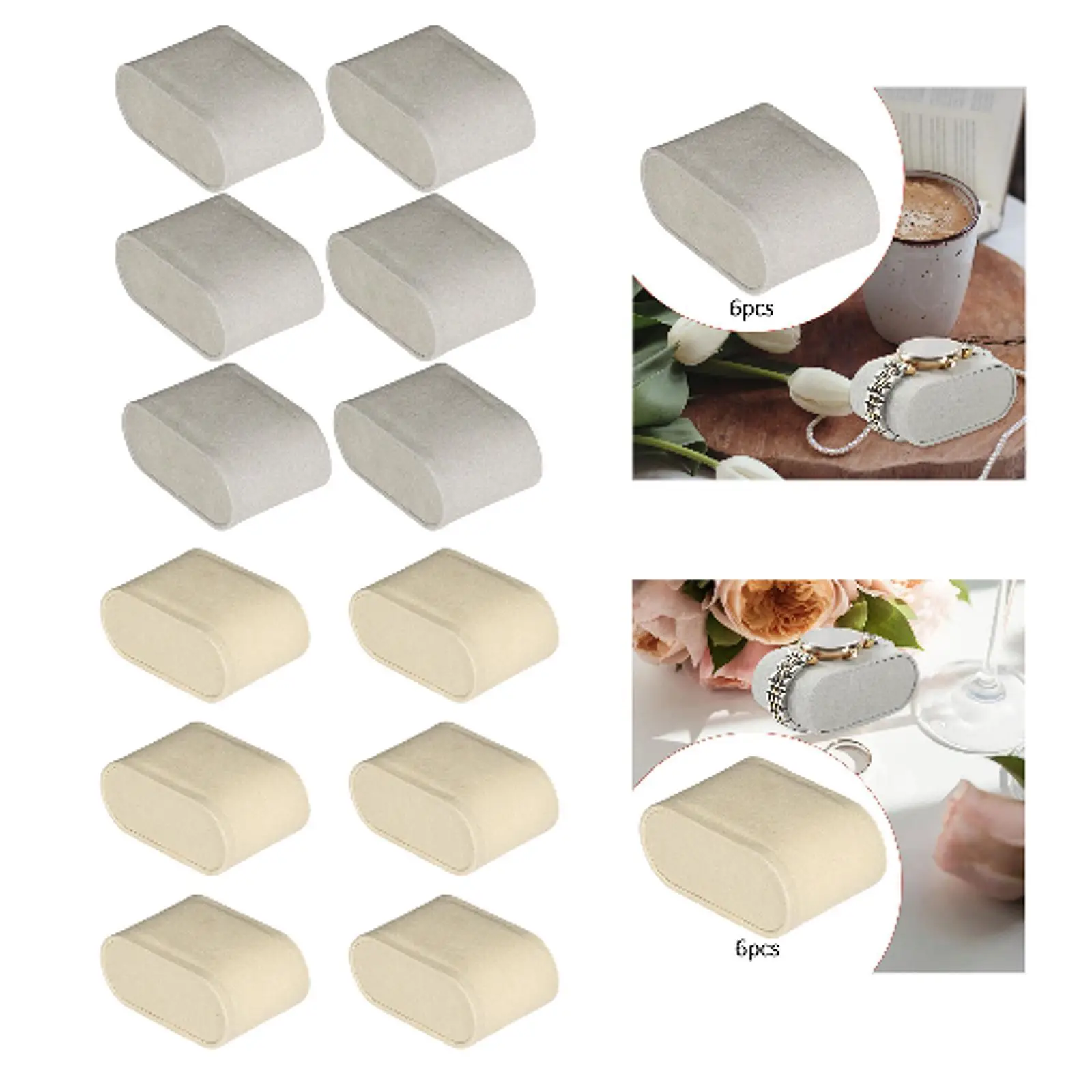 

6Pcs Watch Pillows Jewelry Display for Bangles Accessories Lightweight Organizer Watch Holder for Home Selling Small Business