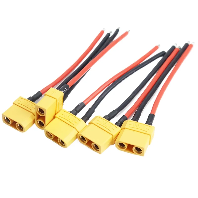 3Pcs / 6 Pcs XT90 Female / Male Plug Battery Parallel Connector with Silicone Flexible Wire 14AWG 10CM for RC Lipo Battery Motor