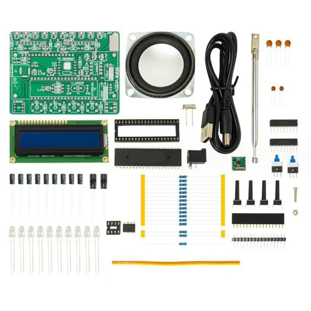 DIY FM Radio Kit Sound Reproduction Sleek and Compact Design Easy to Follow Instructions for Soldering Improvement