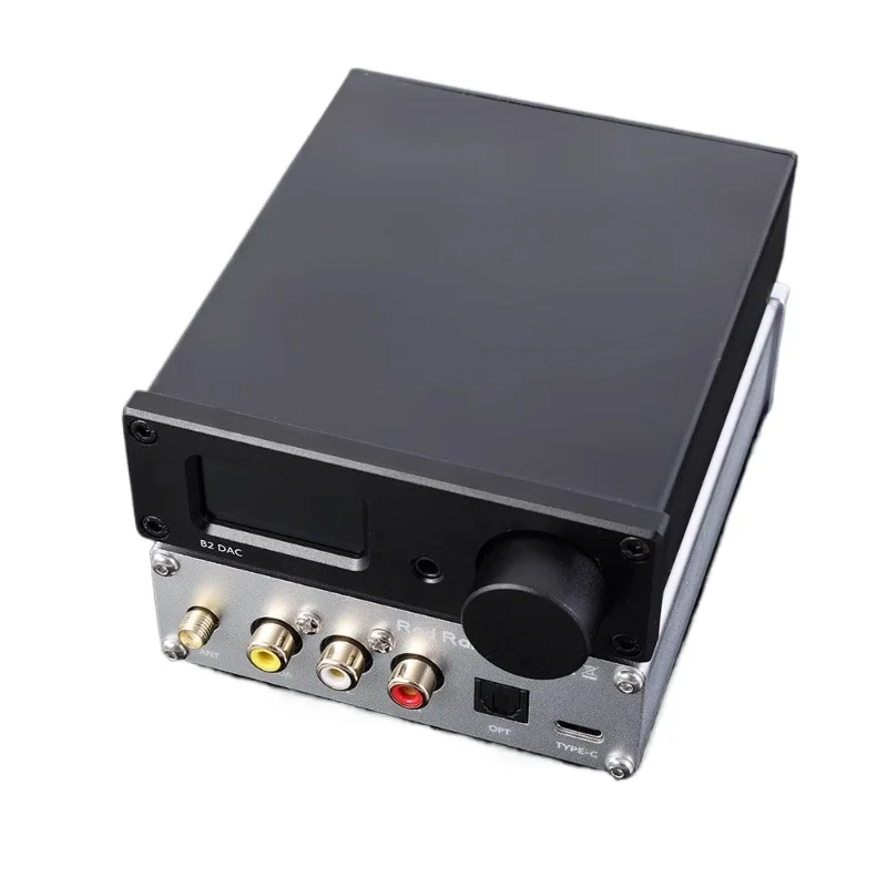 HIFI Dual ES9038Q2M USB Decoder QCC3084 Blueooth 5.4 Fiber Optic Coaxial Input DAC 24bit 192K LDAC