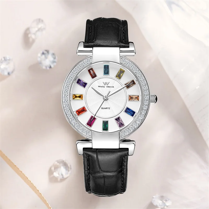 

WM часы женские кварцевые часы водонепроницаемые классические повседневные деловые женские часы Welly Merck Watch WM078L