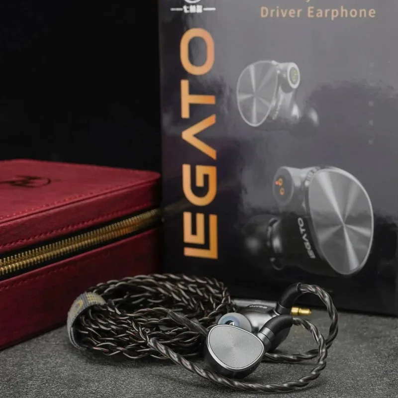 7HZ Legato Dual Dynamic Drivers HiFi داخل الأذن سماعات مع كابل 2Pin 3.5mm