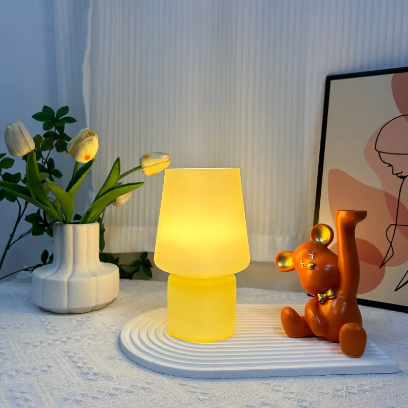 Schlafzimmer Tischlampe Glas dekorative Nachtlichter Innen Wohnzimmer Studie