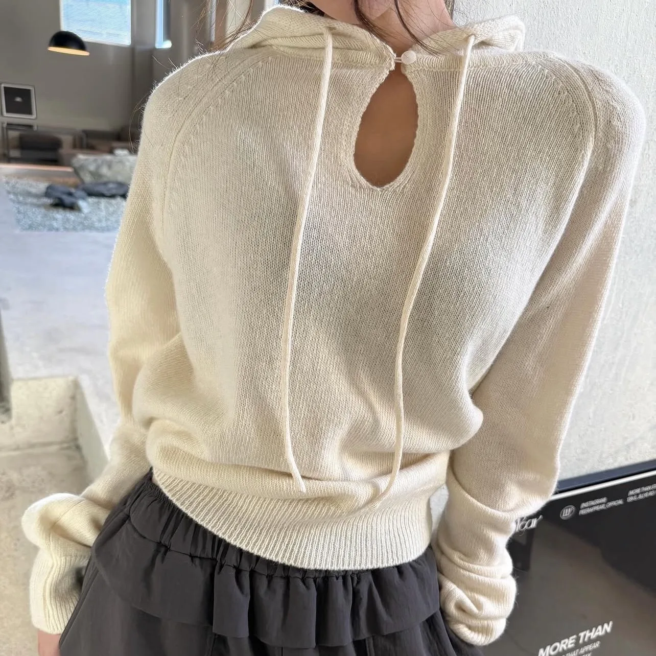 

Spring Knitted Hooded Sweater Women Korean Fashion Long Sleeve Ladies Sweaters Pullover Woman Blusa De Frio Feminina