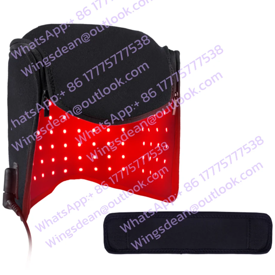 Professional 216 Leds Red Light Infrared Hair Treatment Hat 660nm 850nm LLLT Therapeutic Heating for Home Use
