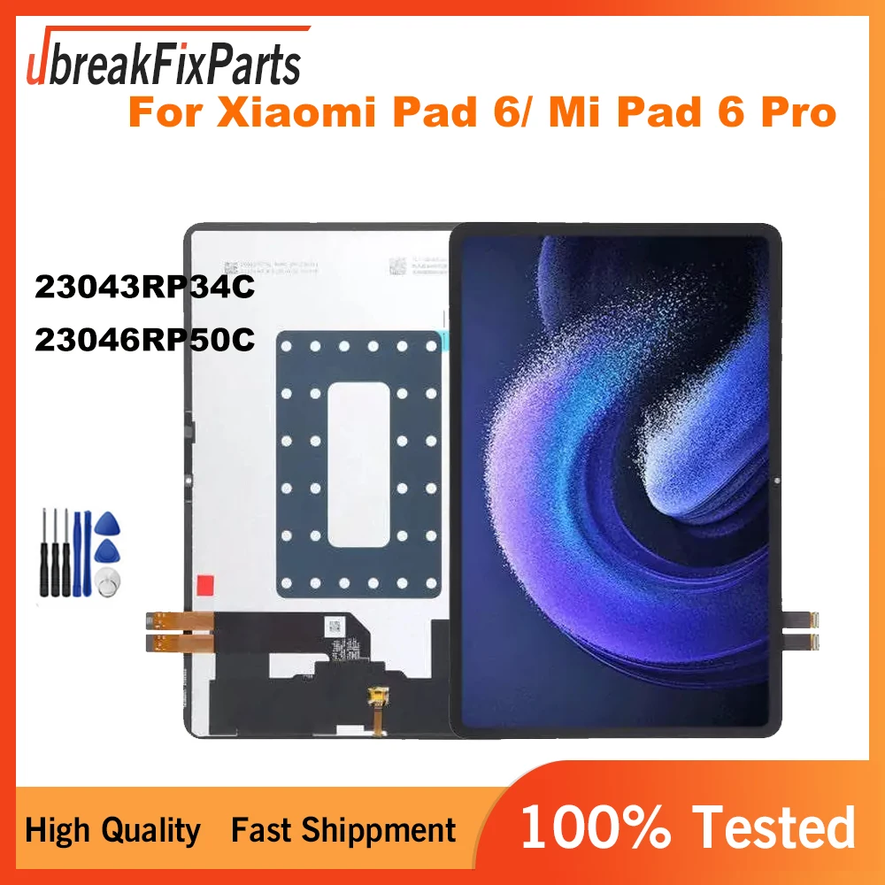 11 Inch For Xiaomi Pad 6 23043RP34C LCD Screen Touch Digitizer For