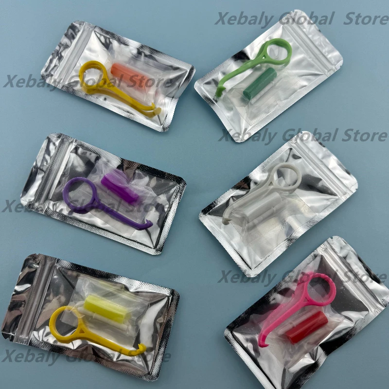 

40Sets Dental Remover Invisible Removable Braces Removal Tool Extractor Hook Aligner Chewies Silicone Stick With Extension Rods