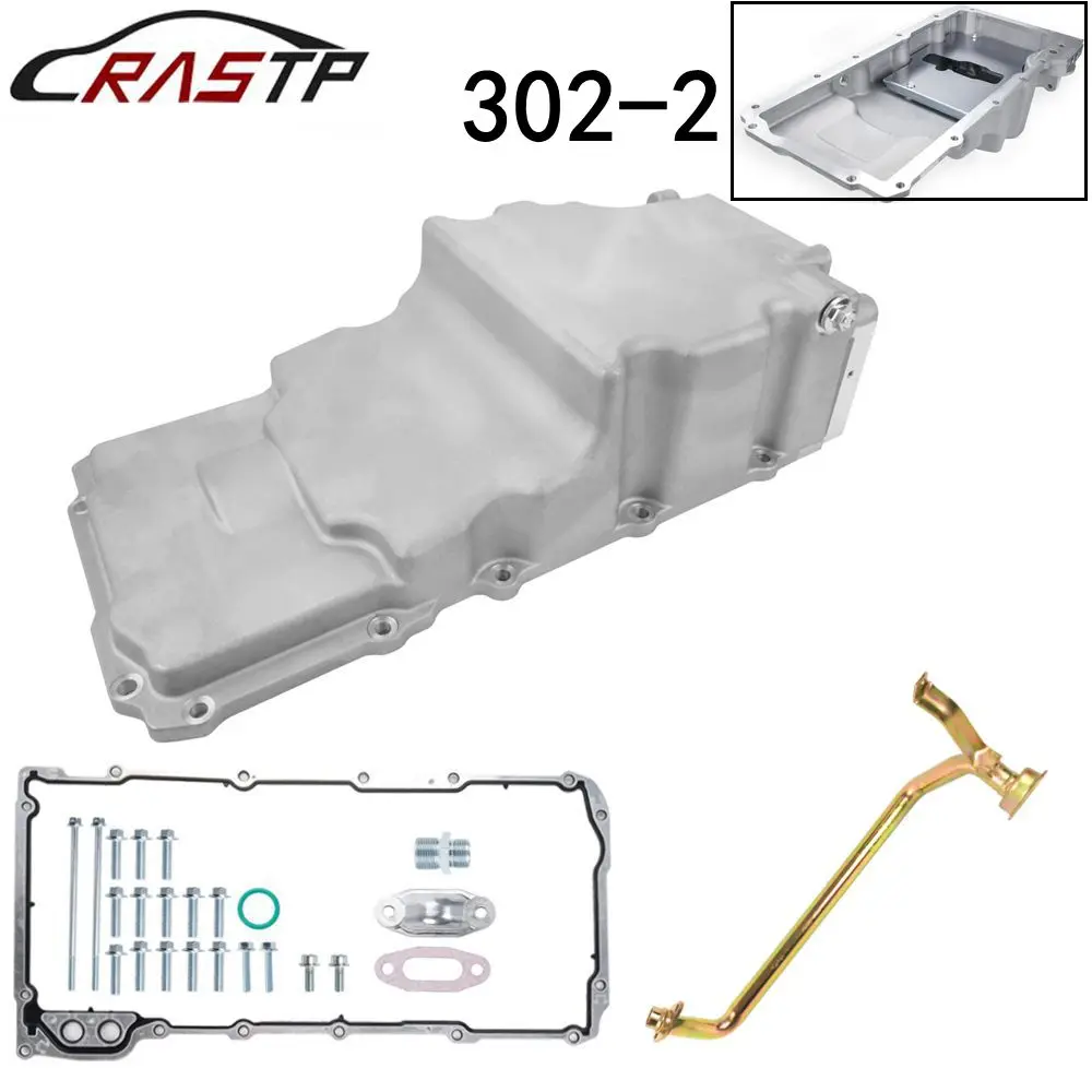 

RASTP-302-2 LS Engine Swap Oil Pan Kit for LS1 LS2 LS3 LS6 4.8L 5.3L 6.0L 6.2L for Chevy/Camaro/Firebird/Nova LCA019-2