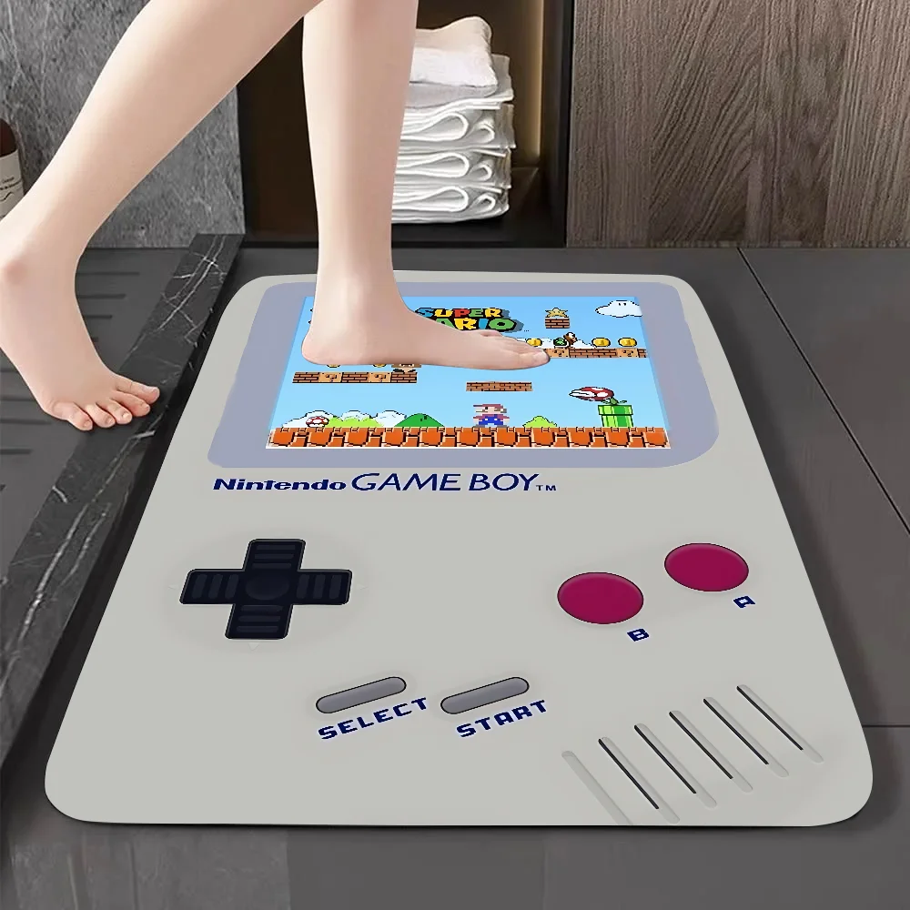 Cartoon M-Mario-Bros Floor Mat Graphic Printed Flannel Doormats For Bathroom Kitchen Entrance Carpet Home Decor