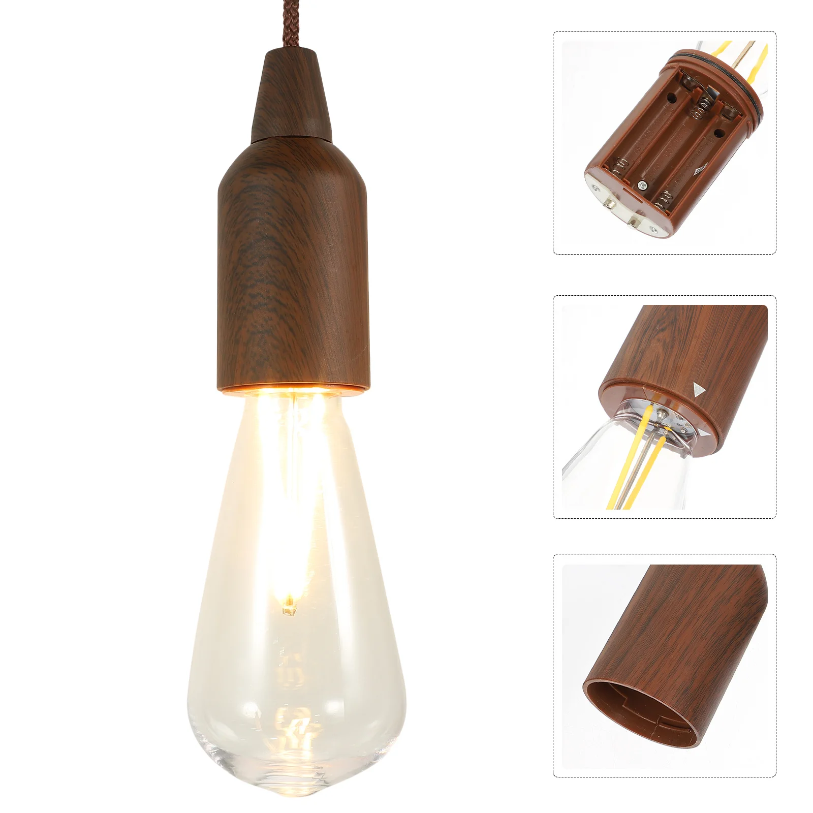 

Decorative Tent Lamp Retro Ball Lighting Easy Operate Pull Rope Portable for Hiking Camping Party Supplies Hanging Bulb Light