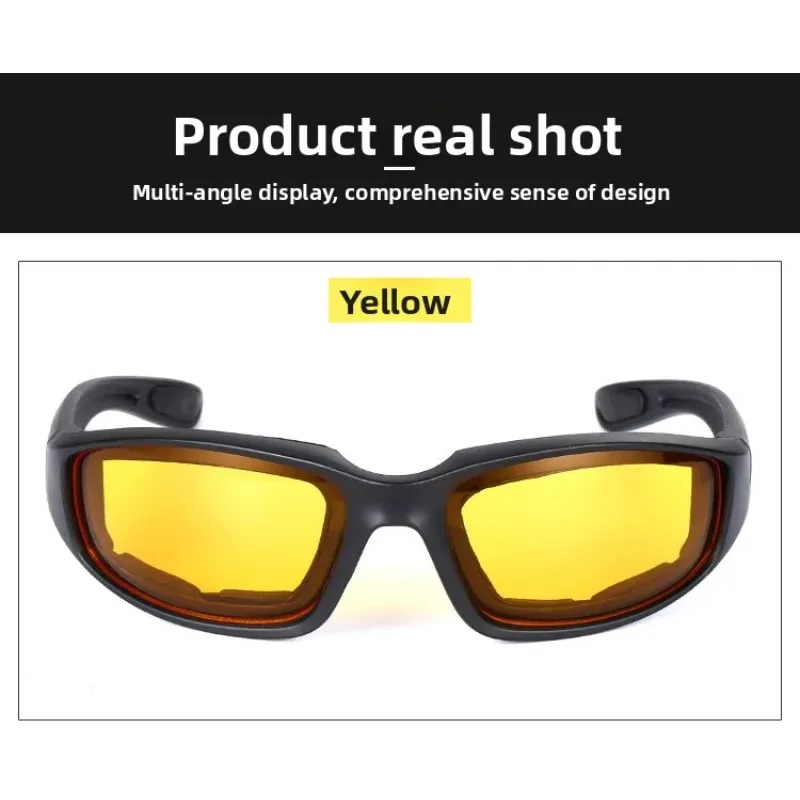 

Спортивные очки для верховой езды — ветрозащитная и противотуманная защита UV400 для езды на велосипеде, мотоцикле, линзы с пенопластовой подкладкой