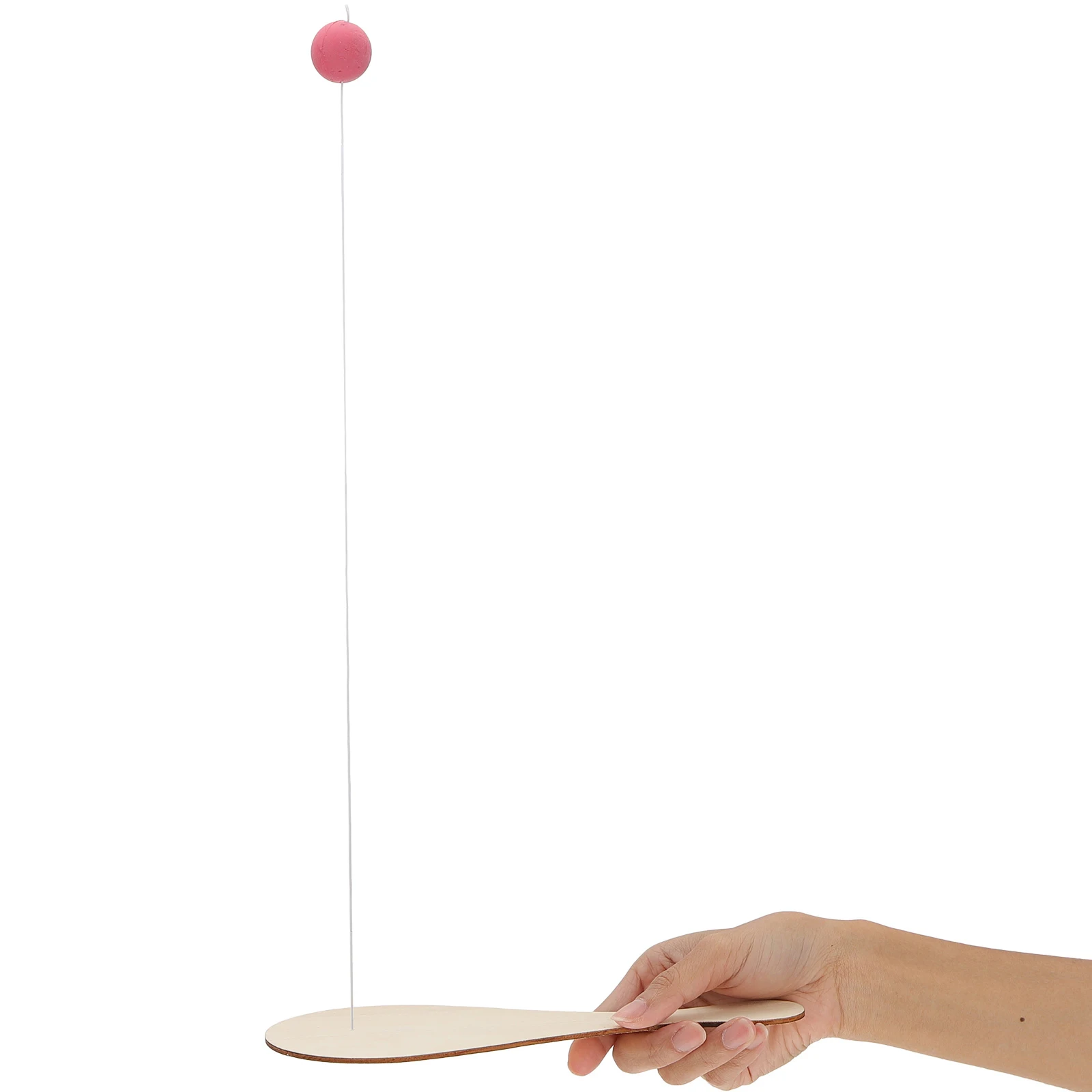 

6Pcs Wood Paddle Ball Game Indoor Outdoor Kids DIY Painting Paddle Ball Set for Coordination Agility Kids Toys