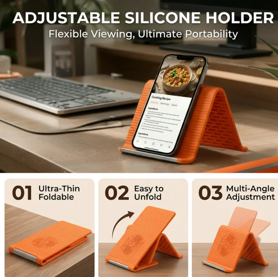 Creative Silicone Phone Stand  - Desk Organizer 评论和价格
