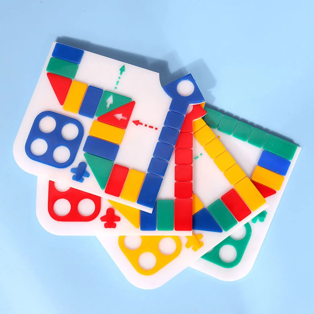 

2pcs Flying Chess Toy Reusable Transparent Silica Gel Mold Board Easy Clean Aeroplane Kids Accessory Handcrafted Chess