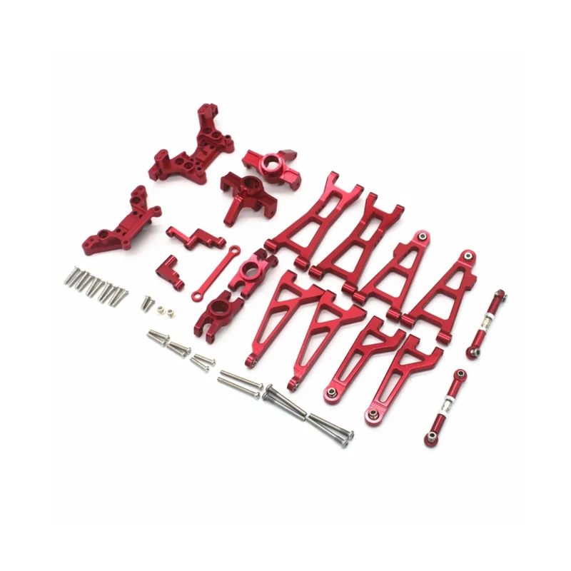 B-M Metal Suspension Arm Steering Block Set for MJX Hyper Go 16207 16208 16209 16210 H16 1/16 RC Car Upgrade Parts Kit,1