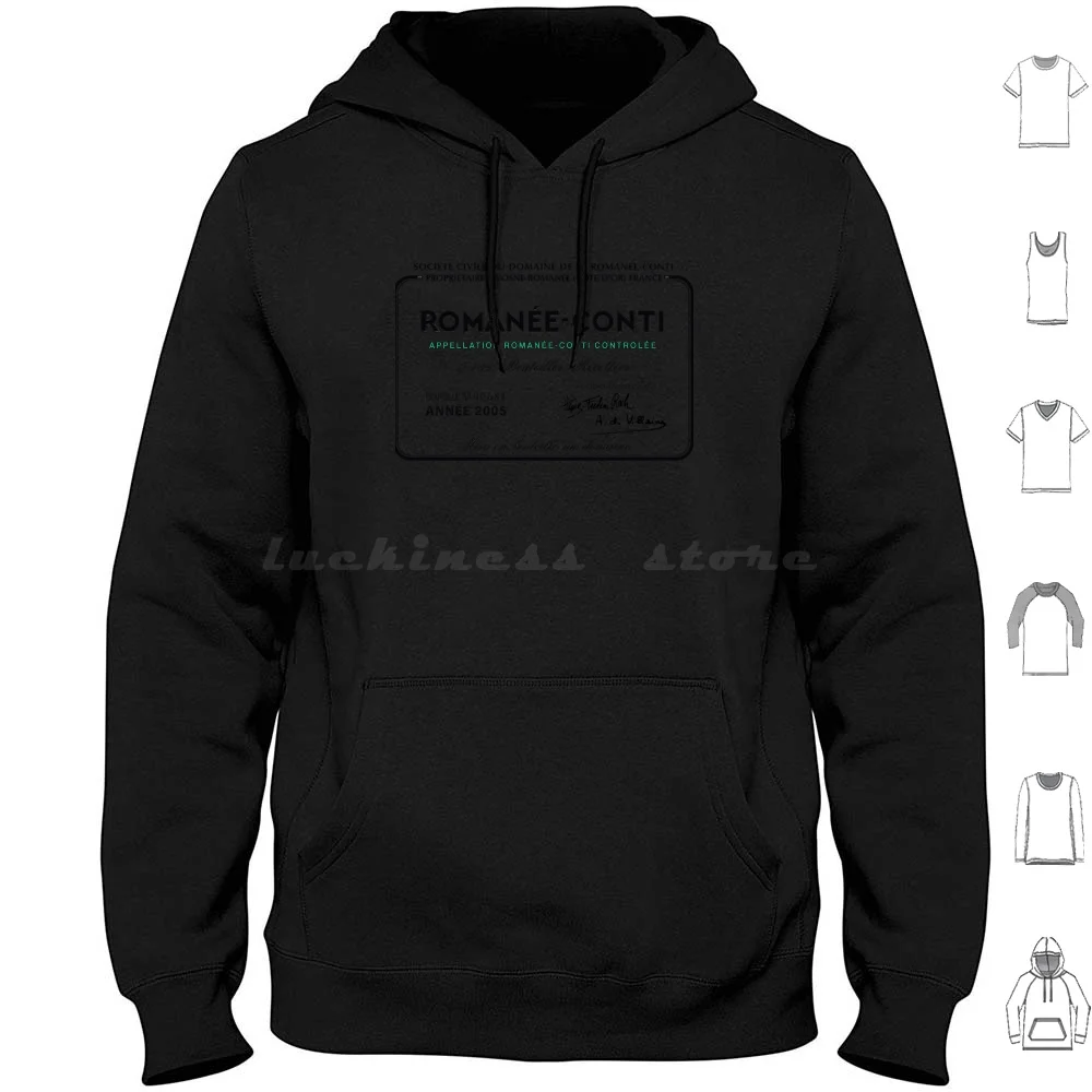 Domaine Romanée-Conti Label Classic T-Shirt.Png Hoodie cotton Long Sleeve Domaine Romanée Conti Label Png