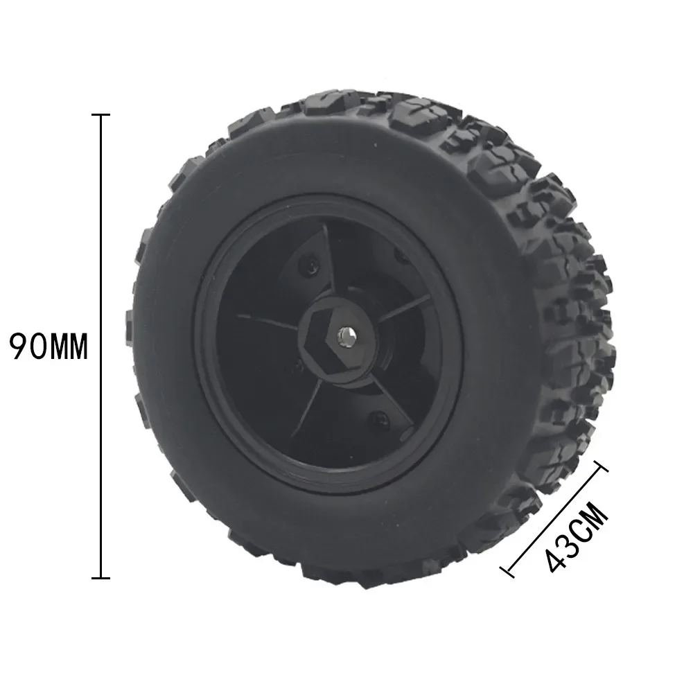SCY 16101 16102 16103 Pro MJX Hyper Go 14210 16210 1/14 1/16 RCモンスタートラックアップグレード用六角ラバータイヤホイール4個