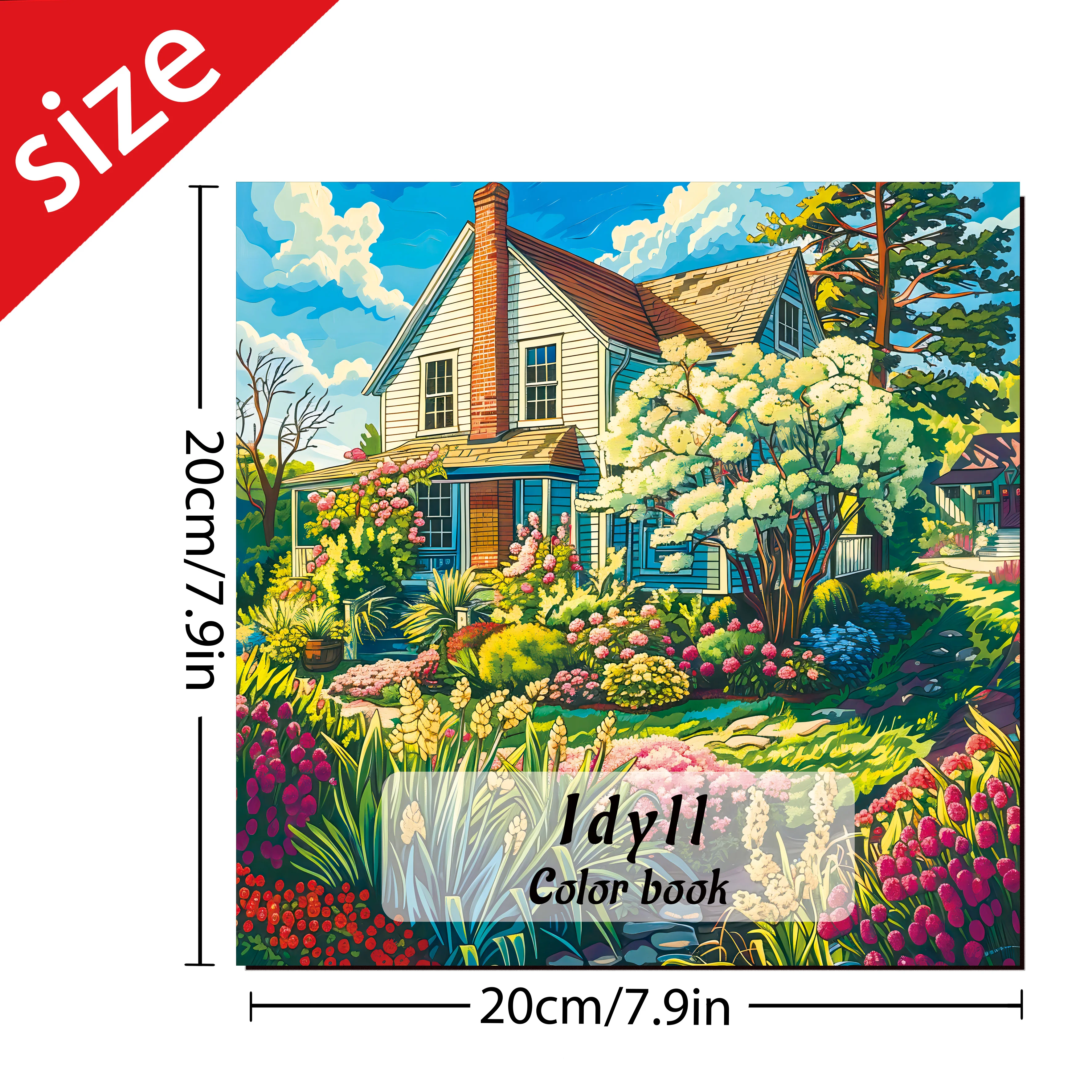 Adult Picture Book: Countryside Coloring Book with Realistic Scenic Landscapes for Relaxation and Creativity