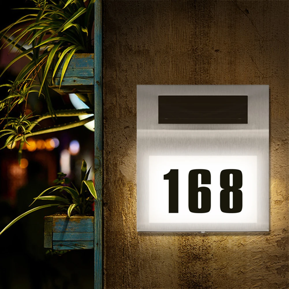 House Number LED Solar Lamp Wa - огляд і ціна Outdoor Power Number