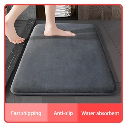 Super absorbent floor mat, super absorbent bath mat, super anti slip coral velvet bathroom floor mat, door mat