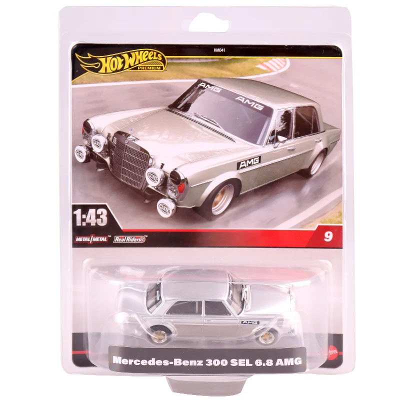 Hot Wheels premimum Cars 1/43 BENZ 300 SEL 6.8 AMG 911 GT3 RS CORVETTE Z06  Metal Die-cast Model Toy Vehicles HMD41