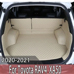 For Toyota RAV4 XA50 2020-2023 2021 2022 Car Accessories Trunk Protection Leather Mat Catpet Interior Cover Part Auto Styling