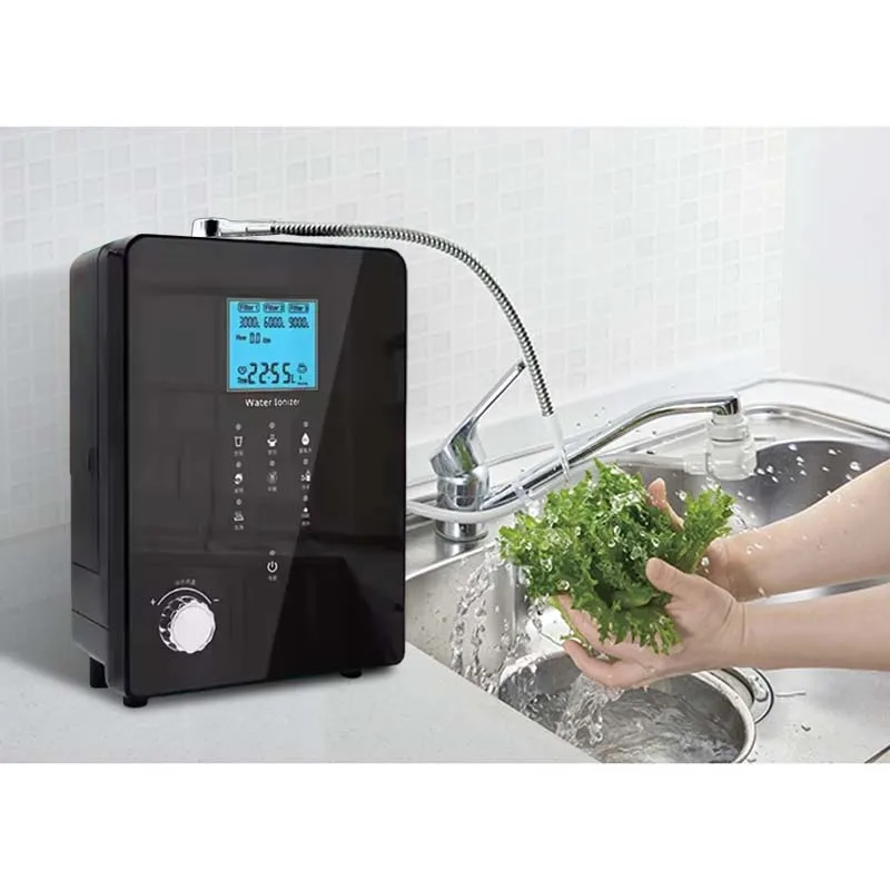 المياه القلوية المؤين مولد الهيدروجين تنقية البلاتين طلاء الحمض القلوي تصفية المياه kangen المؤين آلة المياه