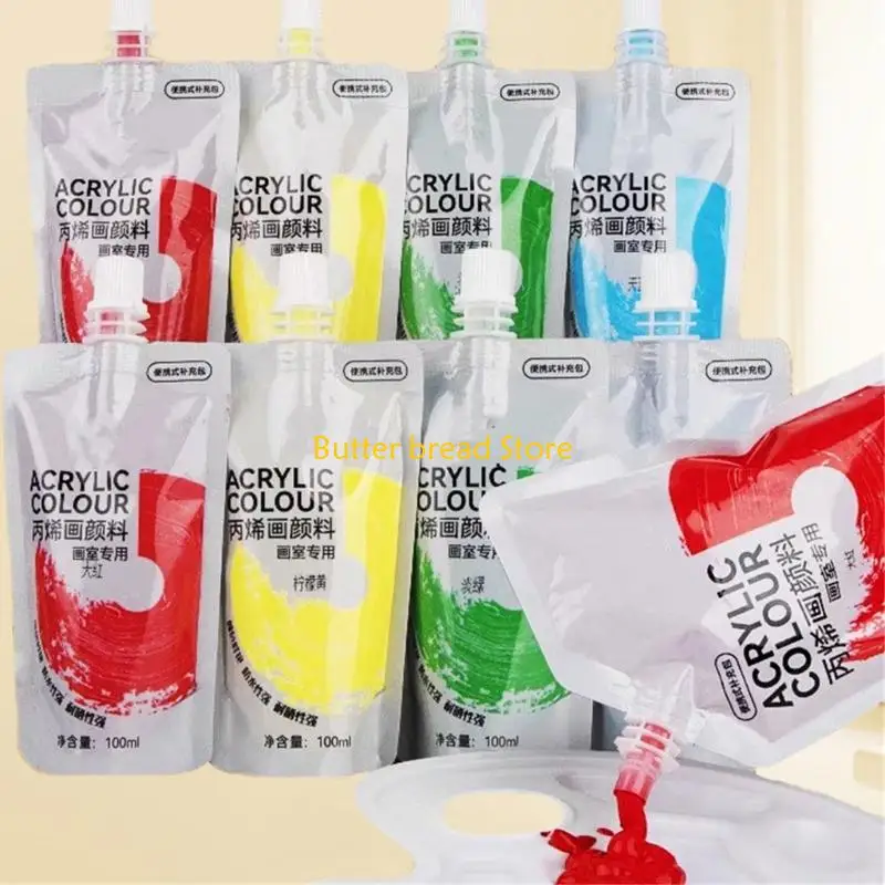 W89C Acrylic Paint with Strong Coverage Quick Drying Perfect for Art Students and Creative Projects on Multiple Surfaces