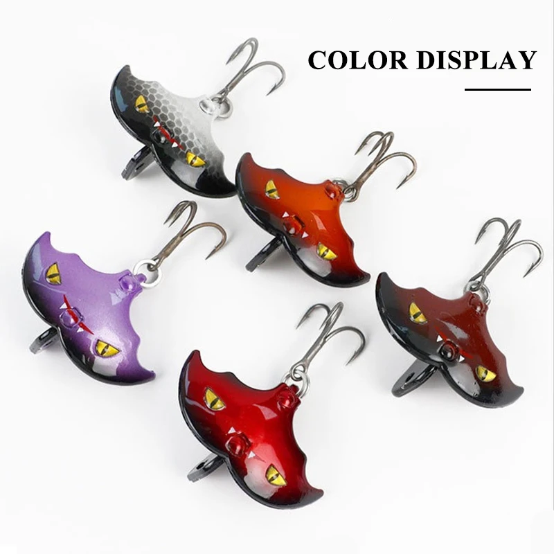 جديد بعيد الصب VIB إغراء الخفافيش شكل غرق الطعوم باس المعادن الترتر تهزهز الطعوم الاهتزاز جثم بايك الصيد السحر Pesca