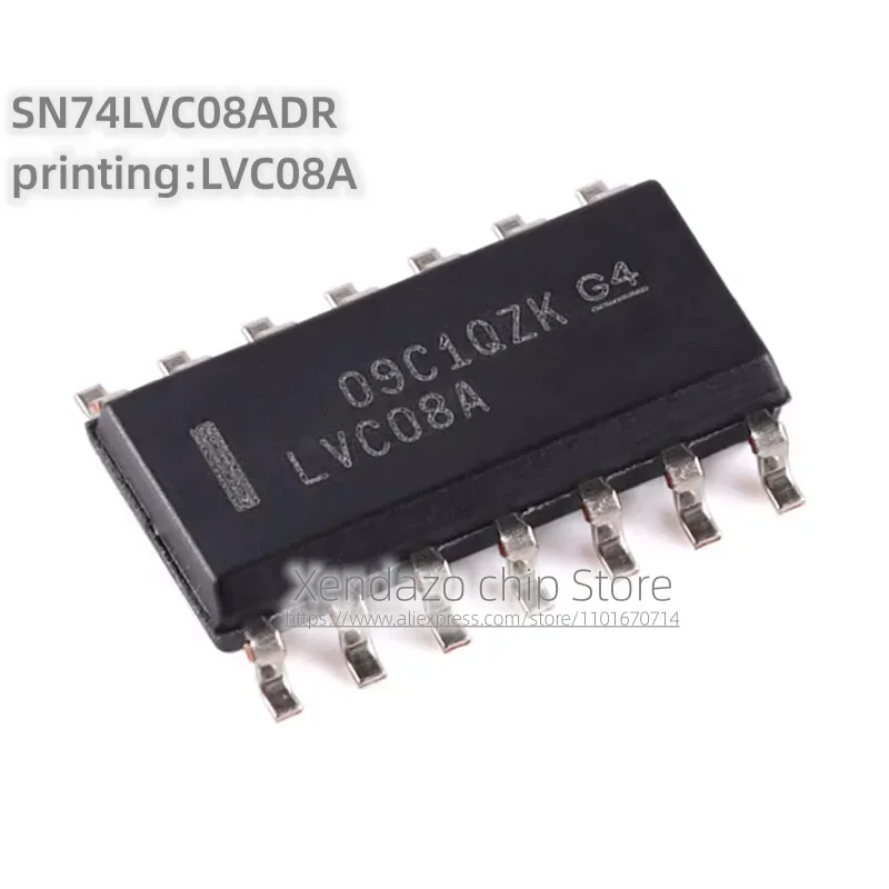 10pcs/lot SN74LVC08ADR printing LVC08A SOP-14 package Original genuine Four way 2-input positive AND gate logic chip