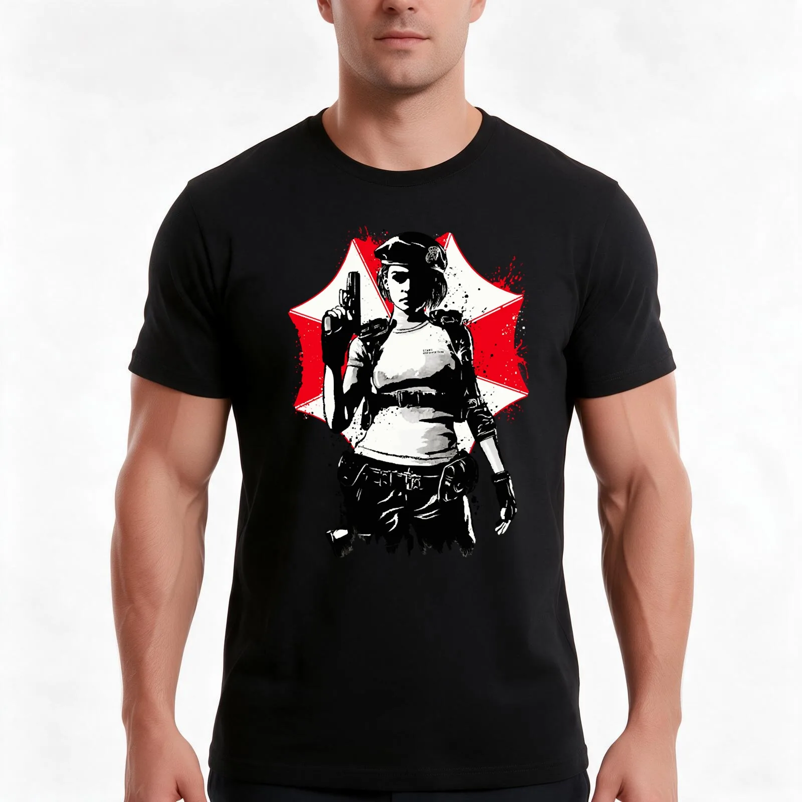 S.T.A.R.S. Alpha Team T-Shirt, Summer Casual Cotton Tee, Oversized Streetwear Tops, Vintage Graphic Print, Unisex Men Women