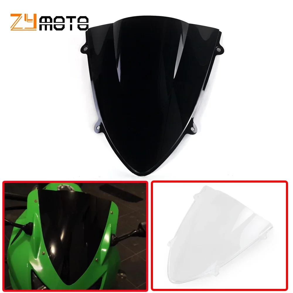 

For Kawasaki Ninja 250 EX250 R ZX250R EX ZX 250R 2008 2009 2010 2011 2012 Windshield WindScreen Double Bubble Wind shield