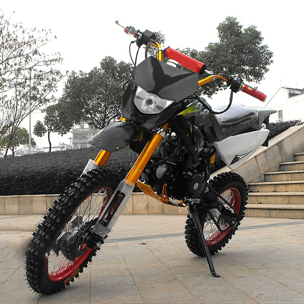 Uniwersalny reflektory motocykla H4 żarówka typu Motocross motor terenowy Supermoto reflektor dla EXC XCF SX F SMR Enduro 2017 18