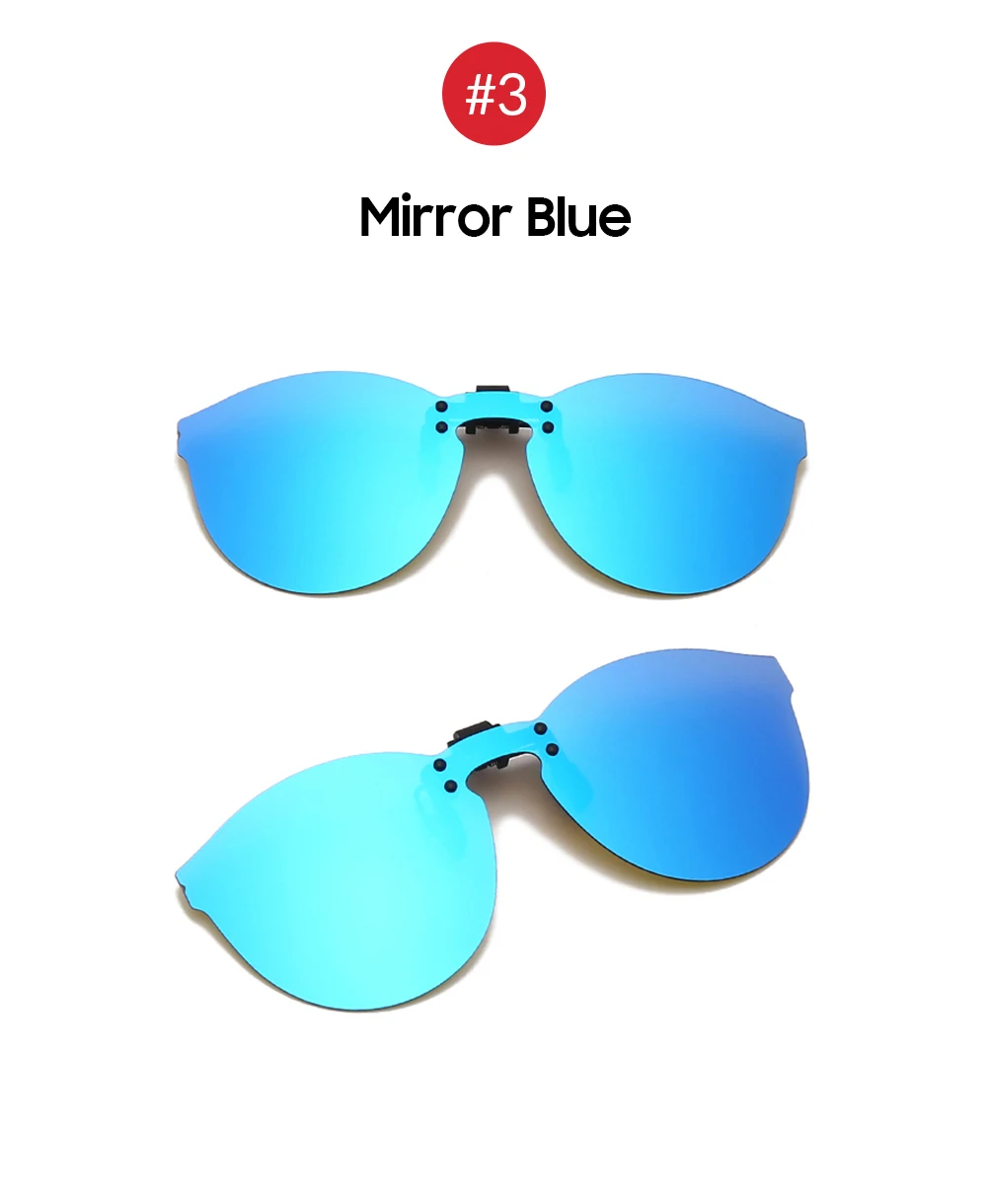 VIVIBEE Red Fishing Flip Up Clip On Polarisierte Sonnenbrille Herren UV400 High Definition Nachtsicht-Fahrlinse – Detail 14