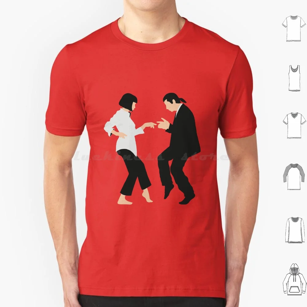 Pulp Fiction-Dance Scene T Shirt 6xl Cotton Cool Tee Cat Cats Funny Xmas Christmas Birthday Drinking Problem Guns Quentin