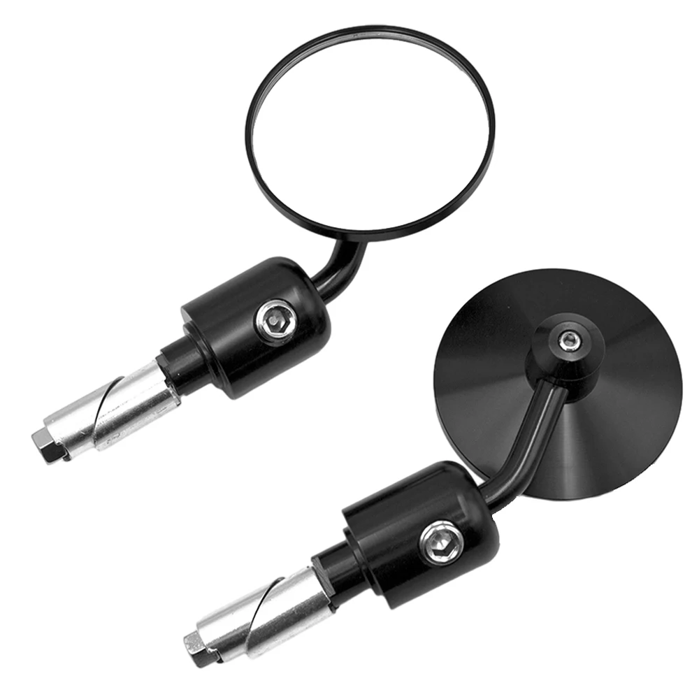 

1 pair Motorcycle Bar End Rear View Mirror Fit For 22mm/7/8" Standard Motorcycl Handlebars Adjustable Rear View Mirror