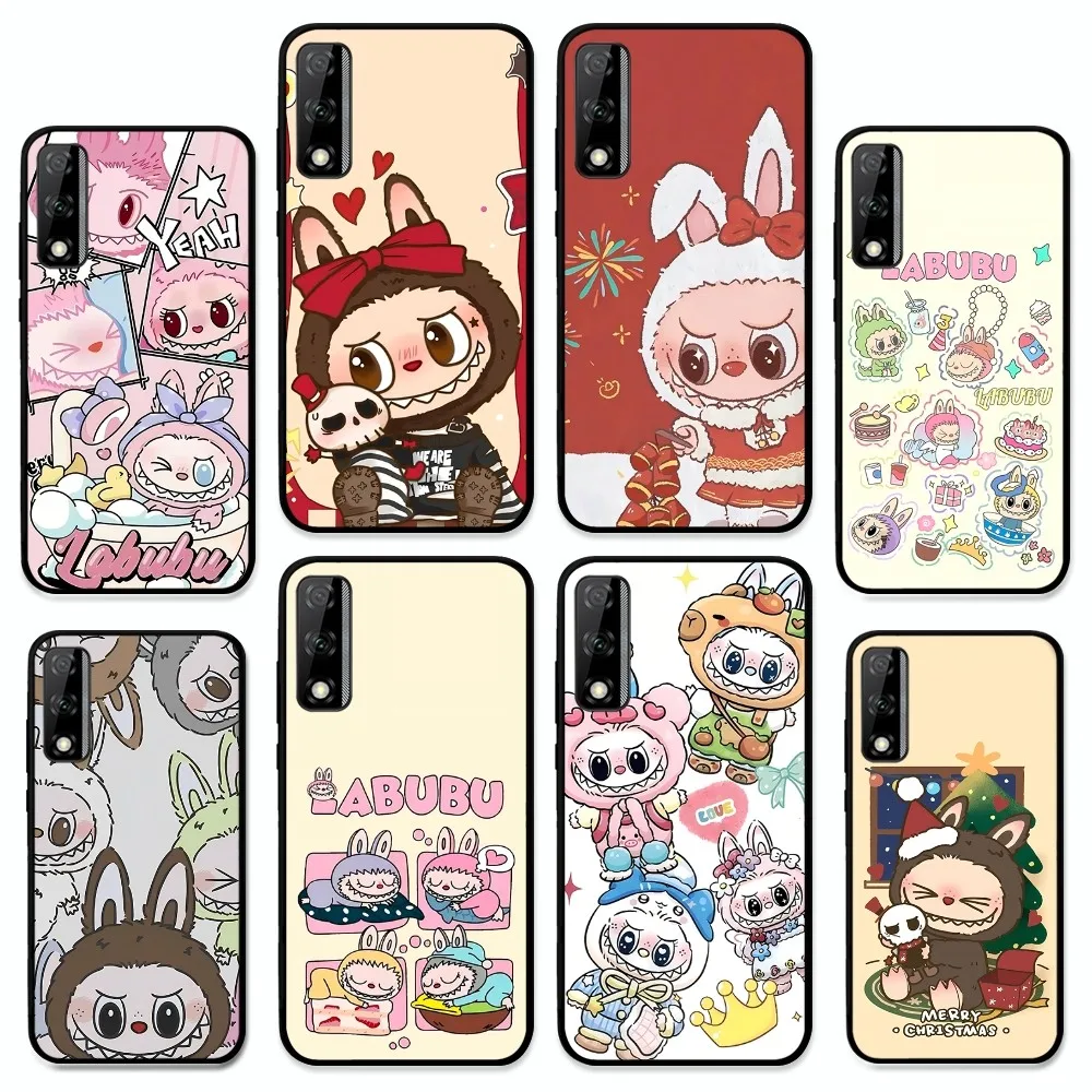 New K-Kawaii Cute L-Labubu Phone Case For Huawei Y9 6 7 5 Prime Enjoy 7s 7 8 plus 7a 9e 9plus 8E Lite Psmart Shell